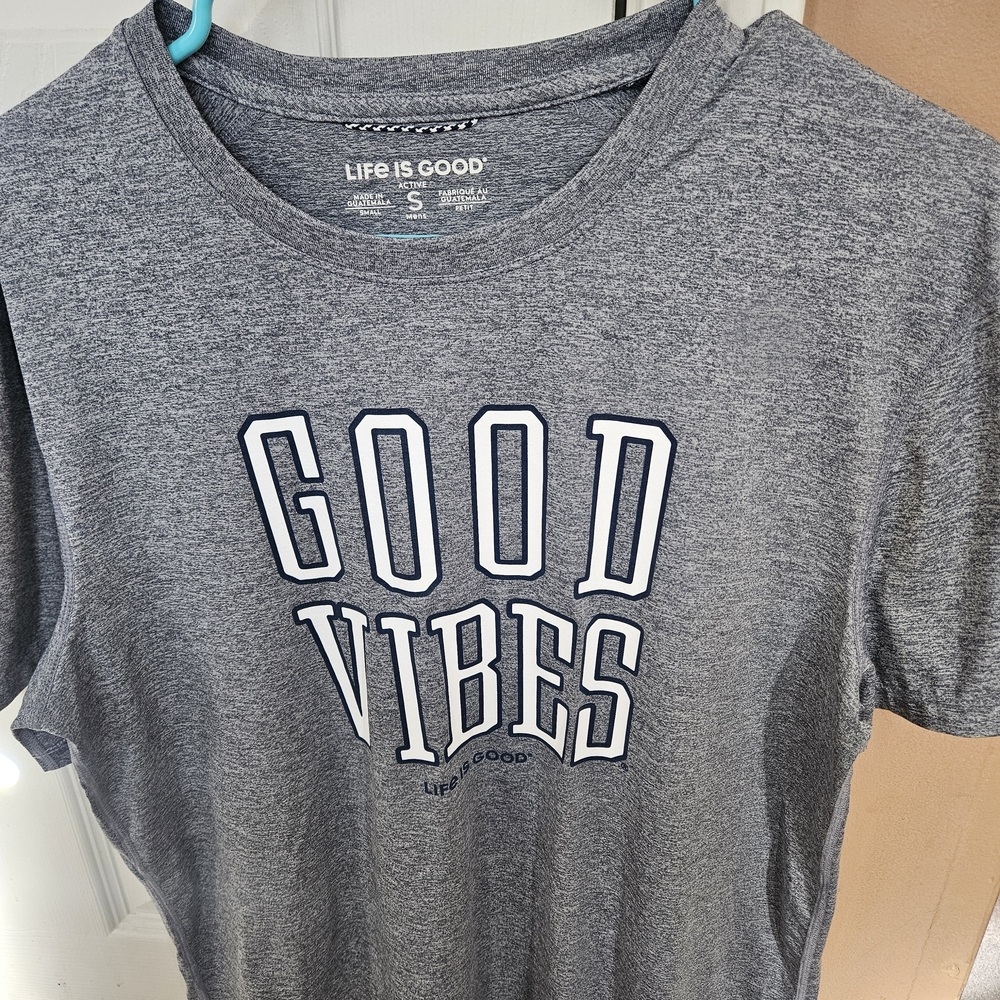 Life Is Good Heather Gray Active Tee